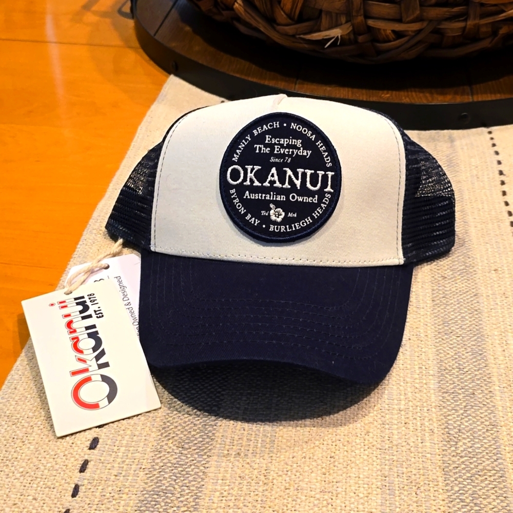 BRAND NEW OKANUI Adult - All Day Trucker - Navy Natural